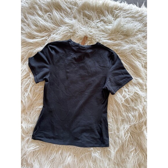 Skims Cotton Jersey T-Shirt Soot Size Medium - Picture 5 of 6